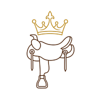El Rey de las Monturas logo — crown above a western saddle